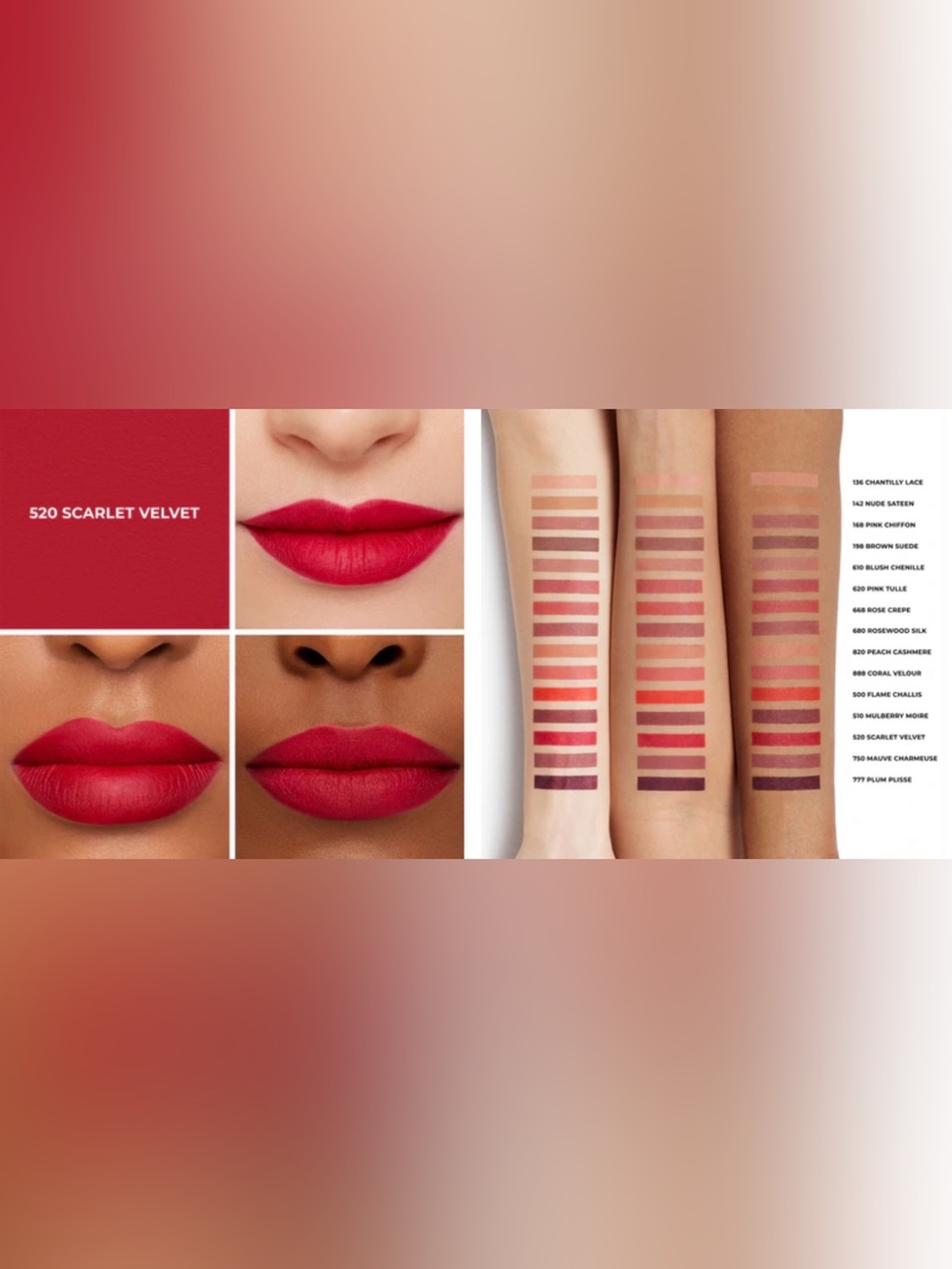 ✨NEW-Laura Mercier-Caviar Smoothing Matte Refillable Lipstick- Scarlet Velvet - Picture 2 of 4
